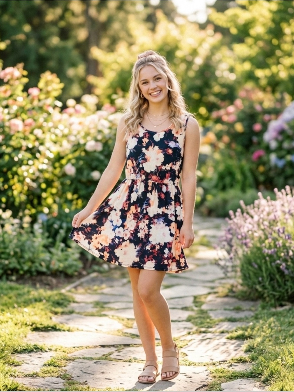 Forever 21 Multicolor Floral Dress Women’s Small
